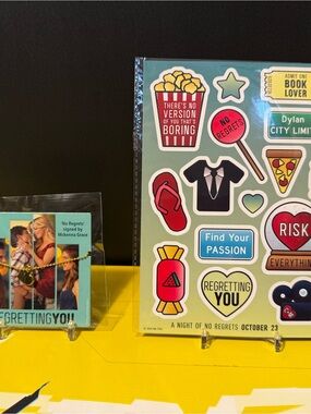 Regretting You - 2025 Movie Charm Necklace And Sticker Sheet - Regal PROMO